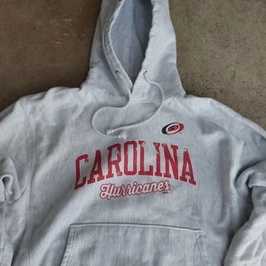 Sudadera con Capucha Para Hombre Carolina Hurricanes Gris Campeón Tejido Inverso Grande - Imagen 1 de 7