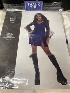 Sexy Witch Costume Purple Dress Robe Adult Small/Medium P/M 1 Pc NEW - Picture 1 of 2