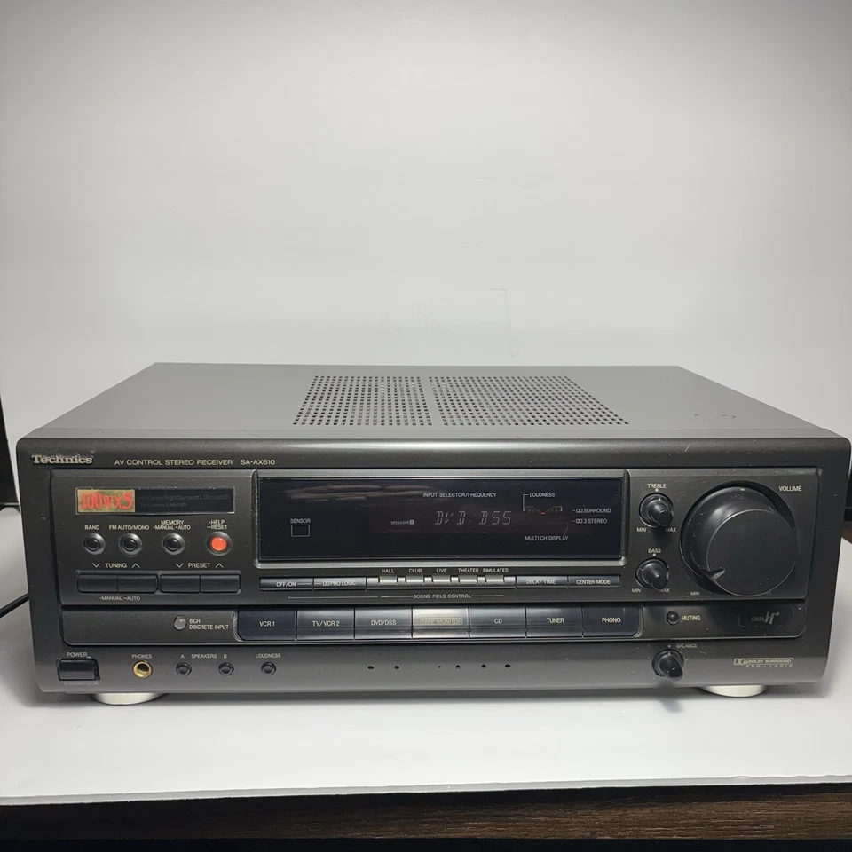 Technics SA-AX610 - 5.1 Ch AV Surround Sound AM FM Stereo Receiver System - Image 1 of 4