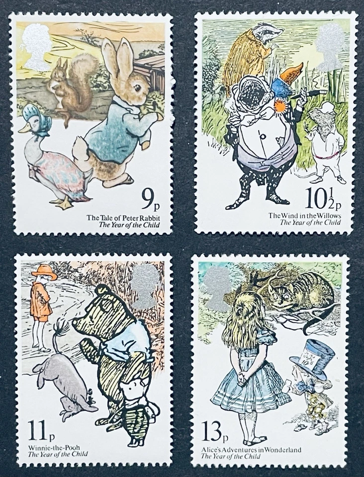 GREAT BRITAIN CHILDRENS BOOKS STAMPS MNH 1979 ALICE IN WONDERLAND PETER RABBIT - Image 1 of 1