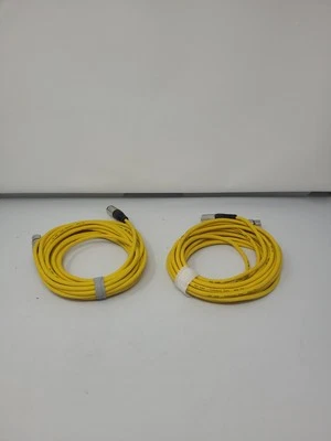 (2)  GLS audio Pro Series noise free 30 FT 3pin male/female Yellow - Image 1 of 3