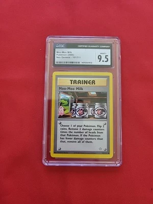 Poke.on: Moo-Moo Milk #101/111 Neo Genesis 2000 Vintage - CGC 9.5 - A43 - Image 1 of 4