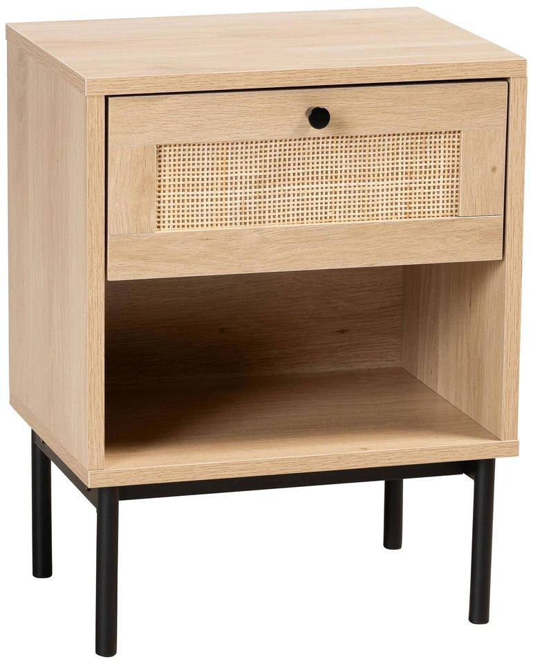 Sherwin 15 3/4" Wide Light Brown 1-Drawer End Table - Image 1 of 1