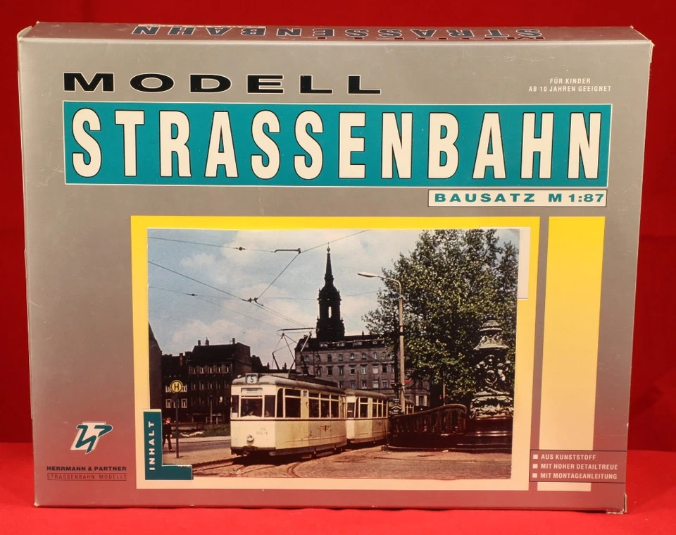 Modellstrassenbahn Bausatz H0 1:87 Herrmann & Partner ET 57 und EB 57 Einrichter - Bild 1 von 3