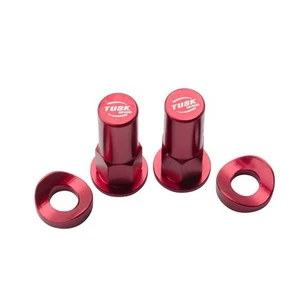 Tusk Rim Lock Nut/Spacer Kit Red For KTM 105 SX 2004,2006-2011 - Picture 1 of 8