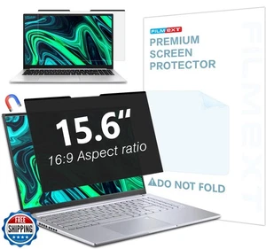 FILMEXT Magnetic Laptop privacy screen 15.6 inch for 16:9 Widedisplay, Remova - Afbeelding 1 van 5