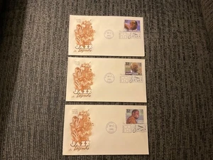 USPS first day covers Scott # 2983-92 Jazz Legends, set of 10 Artcraft FDCs - Picture 1 of 4