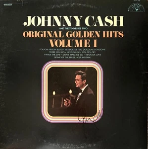 JOHNNY CASH HAND SIGNED AUTOGRAPHED LP ALBUM "A VERY GREAT COLLECTABLE" - Picture 1 of 3