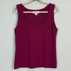 Bloomingdale’s Collection Twenty Nine Fuchsia Cashmere Tank XL - Picture 1 of 7
