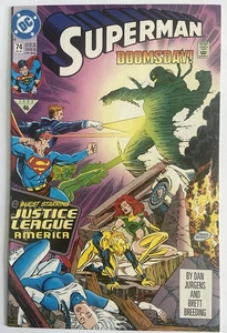 * Superman #74 Doomsday Justice League DC Comics Combine Shipping Available - Picture 1 of 11