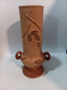 Elegant Weller Goldenglow 10" Art Pottery 2 Handled Vase - Picture 1 of 9