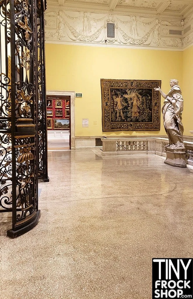 A-135 (W) 12" Fashion Doll Photography Backdrop - Wide - Marble Grand Hall - Image 1 of 1