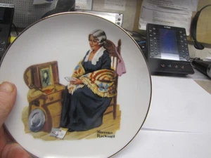 Memorias de placa de coleccionista de porcelana Norman Rockwell de 6" - Imagen 1 de 7