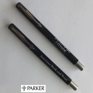 two PARKER Vector rollerball pens made 1996, 2000—financial services/bank promos - Picture 1 of 6