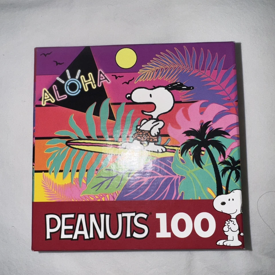 RoseArt Peanuts Aloha 100 Piece Jigsaw Puzzle NEW - Image 1 of 1