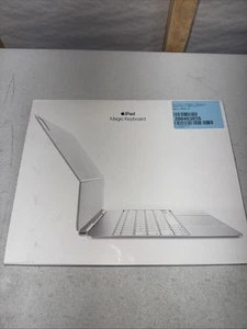 Apple Magic Keyboard Case iPad Pro 13-inch M4 White A2974 MWR43LL/A OPEN BOX - Picture 1 of 11