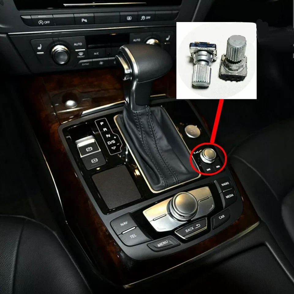 Nuevo eje de perilla de volumen de radio MMI para Audi 2012-2018 A6 C7 A7 Foto 1 de 3
