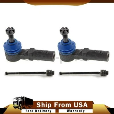 Front Inner Outer Tie Rod Ends 4x For 1994-1996 Cadillac DeVille 4.6L - Image 1 of 4