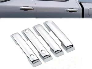 For 2021-2025 Ford F150 Chrome Door Handle Covers F-150 WITH Smartkey Hole ABS - Picture 1 of 5