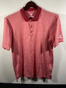 Adidas Shirt Herren Größe M Medium Golf Polo Rot Kurzarm - Bild 1 von 8