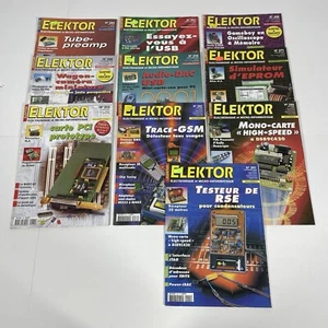 10x Elektor Magazine Electronique et Micro-informatique 2000-2002 Français - Foto 1 di 11
