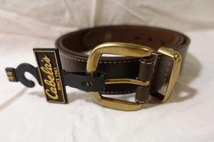 Cabelas Belt Mens 44 New With Tags Leather 90-1006 - Picture 1 of 6