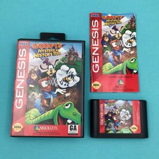 Goofy's Hysterical History Tour Sega Genesis Game *Tested* Complete 1993 Disney