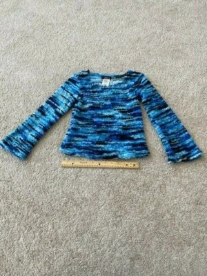 Girls Long Sleeve Blue Sweater size Med. Pre-owned - Image 1 of 3