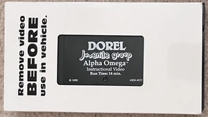 Dorel Juvenile Group Alpha Omega Instructional Video VHS Carseat - Picture 1 of 2