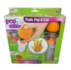 Pop Chef Push, Pop & Eat 10-teiliges Set wie im Fernsehen gesehen Neu im Karton  - Bild 1 von 4