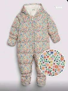 NWT Gap Baby Girls ColdControl Down One-piece Puffer Outerwear 6-12 mos $96 - Picture 1 of 14