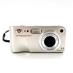 HP PhotoSmart M517 5.2MP Digital Camera Digital Camera Silver No Card Tested - Picture 1 of 12
