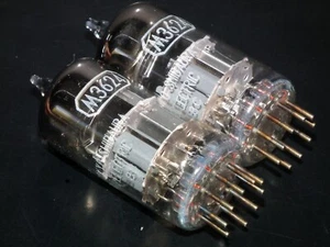 Platinum Matched Pair (2 tubes) 6DJ8 Toshiba ECC88 M3624 Japan Used Tested 100% - Picture 1 of 17