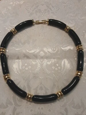 Black Beaded Stations Clavicle necklace - Изображение 1 из 3