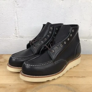 Red Wing Shoes Womens 11B Classic Moc Boots 3373 Black Boundary Leather 2nds - Picture 1 of 13