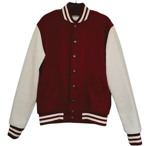 American Apparel Varsity Letterman Baseball Bomberjacke Wollmischung Größe S USA - Bild 1 von 17