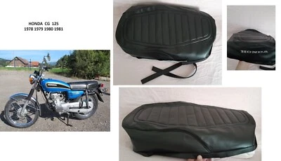 Housse de selle neuve adaptable pour Honda CG 125 2ème série 1978 - 1981 - Photo 1/4