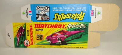 Matchbox Superfast No. 39B Clipper unfolded, printing fresh "J" box - Image 1 of 2