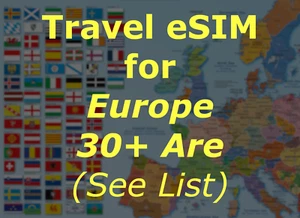 Europe 30+ Area Travel SIM eSIM | 5-20 Go 30 jours | Itinérance des données en déplacement - Photo 1 sur 5