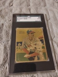1934 Diamond Stars #1 Lefty Grove Graded SGC 10 Graded Poor 1 Hof 1935