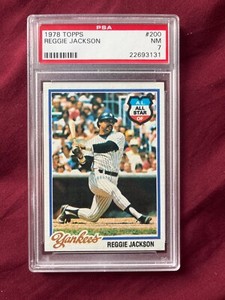 1978 Topps Reggie Jackson #200 PSA 7 NM