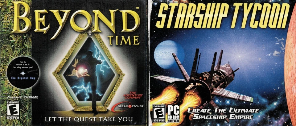 Starship Tycoon and Beyond Time Pc Brand New XP 2 Fun Full Version Games - Image 1 of 2
