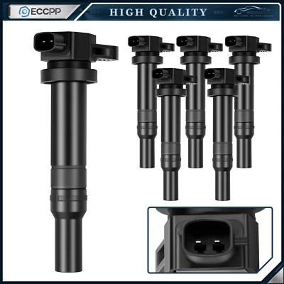 ECCPP 6 Ignition Coils For Kia Magnetis Optima Rondo 2.7L V6 2007 2008 2009 2010 - Image 1 of 4