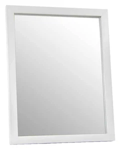 SPECCHIO DA PARETE 50*70cm BIANCO CORNICE LEGNO MURO SPECCHIERA CLASSICO MODERNO - Foto 1 di 18