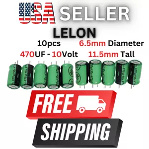 10pcs 470uf 10v LOW ESR Lelon electrolytic capacitors SNAP IN - Picture 1 of 2