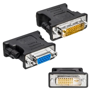 Adapter DVI-D 24+1 zu VGA Analog D-Sub Stecker Buchse Monitor TFT PC Digital - Afbeelding 1 van 6