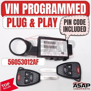🌶️ VIN PROGRAMMED PLUG & PLAY IMMOBILIZER JEEP LIBERTY 2005-2007 56053012AF 🌶️ - Picture 1 of 11