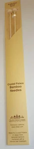 Quality Bamboo Single Point Needle Set - Crystal Palace 13" long Size US 1 - Picture 1 of 1