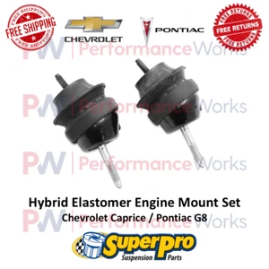 Superpro Hybrid Elastomer Engine Mount Set For Chevrolet Caprice & Pontiac G8 - Picture 1 of 7