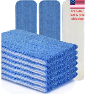 18'' Microfiber Spray Mop Replacement Pads Heads Home Commercial refills - Picture 1 of 21